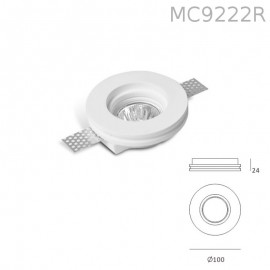 Lighting MC9222R Faretto in Gesso