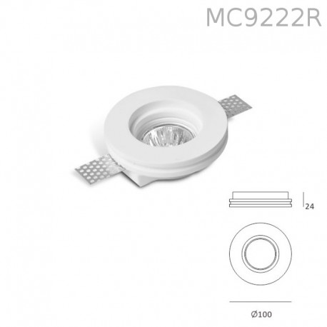 Lighting MC9222R Faretto in Gesso